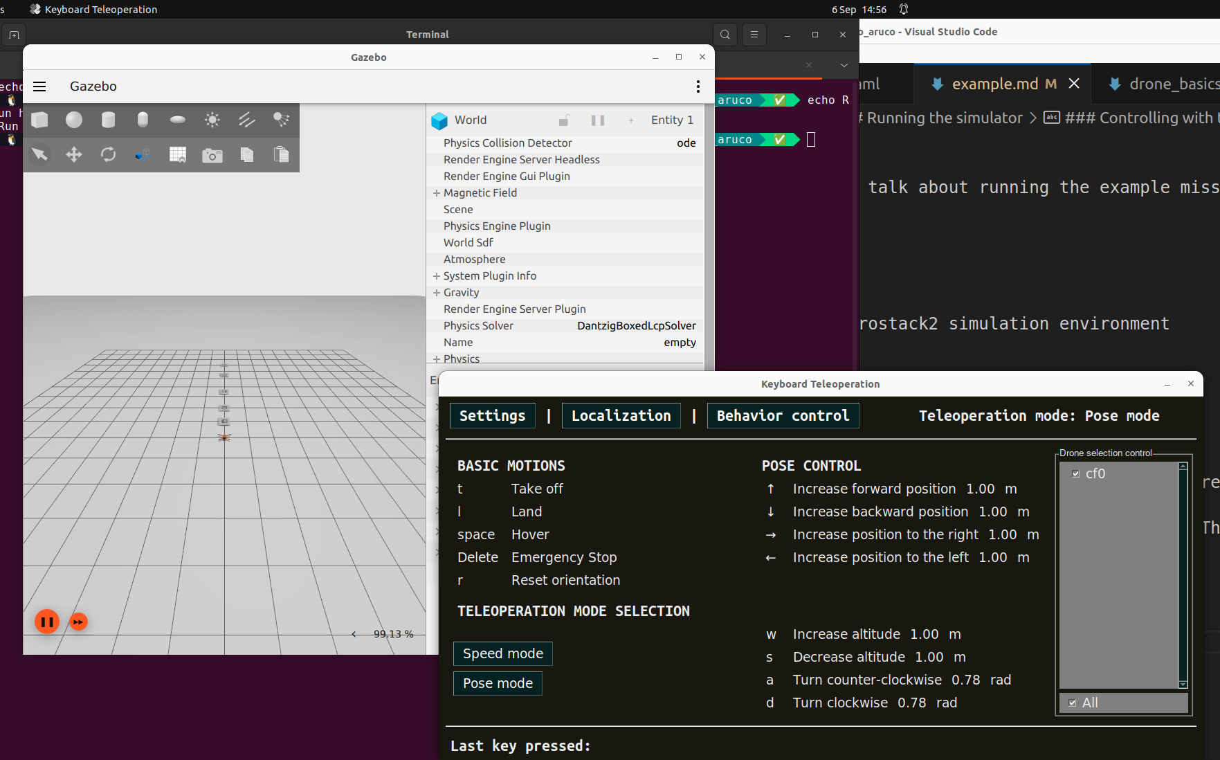 Using the teleoperation